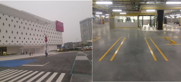 AEON HÀ ĐÔNG – Sơn hệ thống tăng cứng sàn bê tông