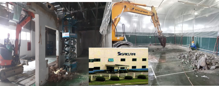 SAKURAI VIET NAM – Cải tạo công trình bệ máy nhà xưởng