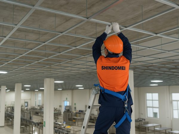 Thi công trần nhôm & vách kính công nghiệp – Giải pháp thẩm mỹ và an toàn cho nhà máy hiện đại