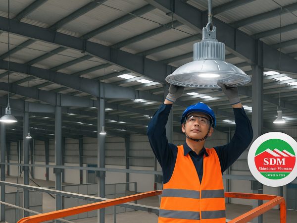 Lắp đặt hệ thống chiếu sáng công nghiệp tiết kiệm năng lượng – Giải pháp hiện đại cho nhà máy thông minh