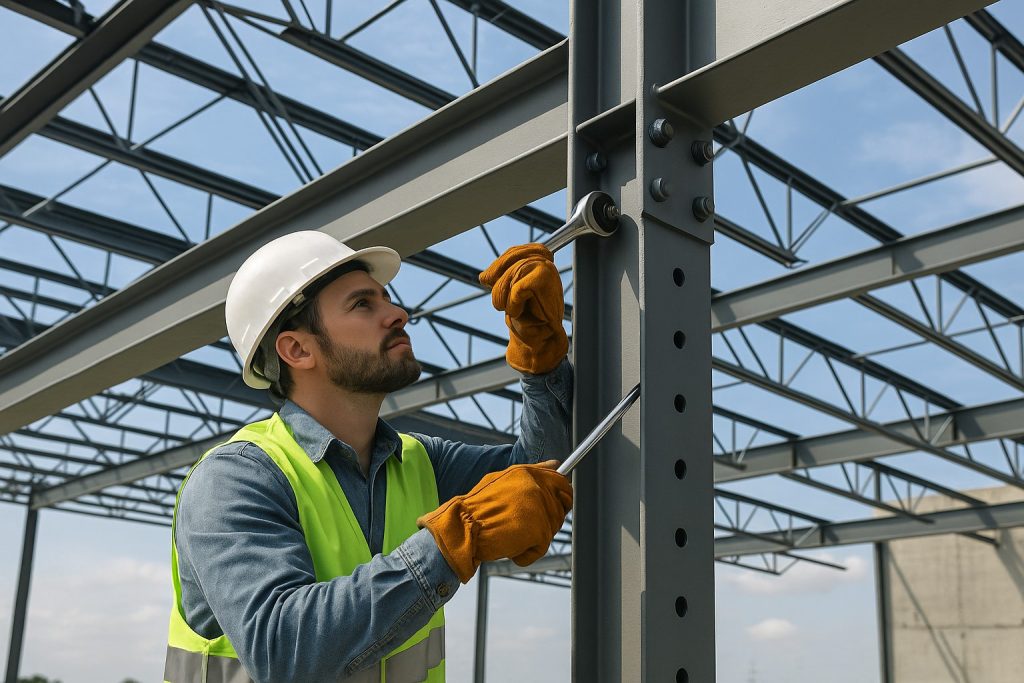 Thi công kết cấu thép nhà xưởng – Shindomei Vietnam